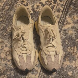 New Balance Cream and Tan Sneakers
